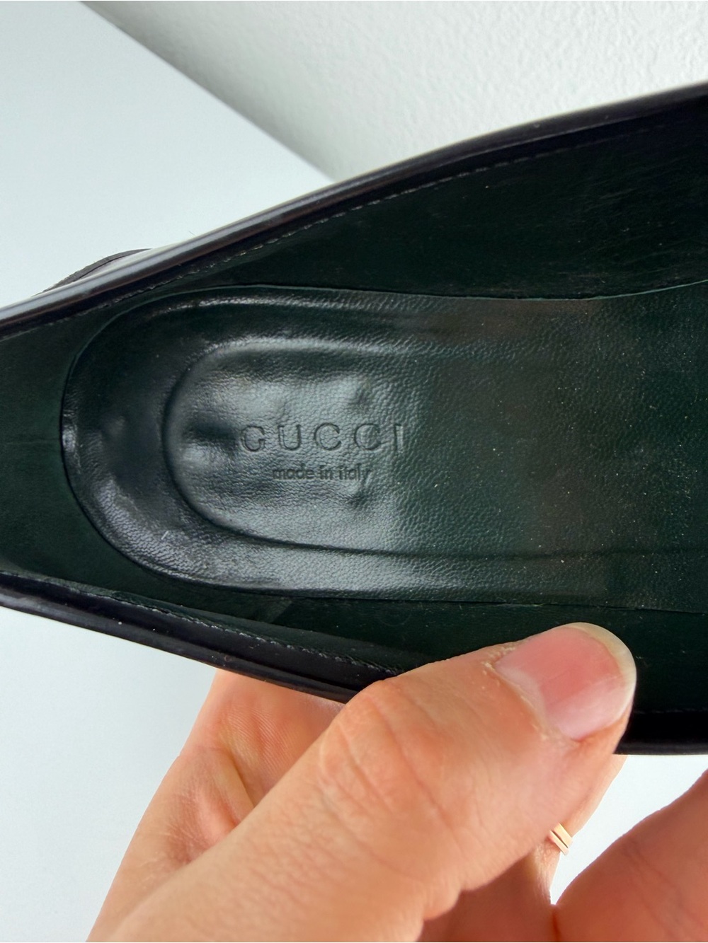 Gucci Black Leather Loafers Black 37.5/7.5 - Picture 11 of 15